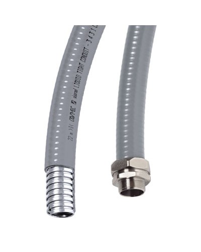 Металлорукав DN 15мм в гладкой ПВХ изоляции, Dвн 15,5 мм, Dнар 21,0, IP66, 50 м, цвет серый DKC 6070R-16 в Самаре Крепежные изделия Pintop.ru