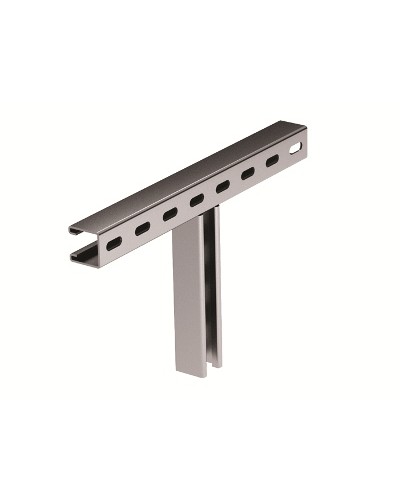 Крепление Т-образное к вертикальной двутавровой балке 200 мм горячеоцинковнное DKC BMH3020HDZ в Самаре Аксессуары для кабель-канала Pintop.ru