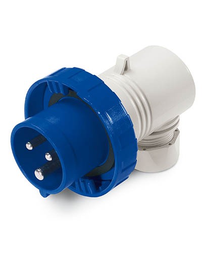 Вилка кабельная угловая IP67 16А 2P+E 230В DKC DIS2261633 в Самаре Аксессуары для стоек и шкафов Pintop.ru