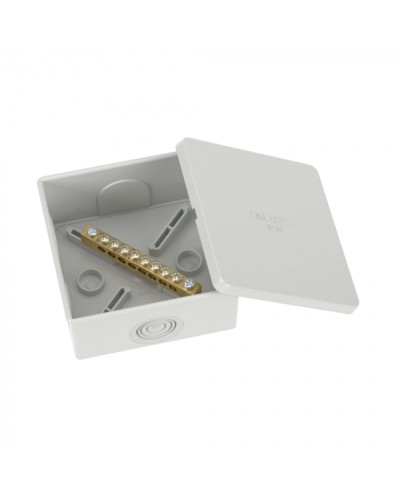 Коробка уравнивания потенциалов, 8 зажимов, 6 вводов д.20мм, 80х80х40мм, IP44 DKC (NE3108) в Самаре Распределительные коробки Pintop.ru