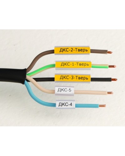 Маркировка для провода, гибкая, для трубочек. 4х15мм. Белая DKC NUTFL15 в Самаре Крепежные изделия Pintop.ru