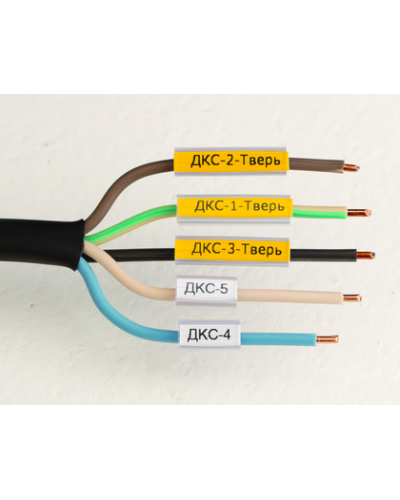 Маркировка для провода, гибкая, для трубочек. 4х30мм. Белая DKC NUTFL30 в Самаре Крепежные изделия Pintop.ru