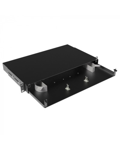 Оптическая полка выдвижная, без лицевой панели, неукомплектованная, 1U,черная DKC RNFPE1U24 в Самаре Кроссы оптические Pintop.ru