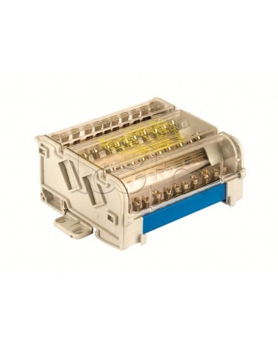 Блок распределительный на DIN рейку 4р 125А, 11х6мм 2х7,5мм 2x9мм. DKC BD125154 в Самаре Аксессуары для стоек и шкафов Pintop.ru