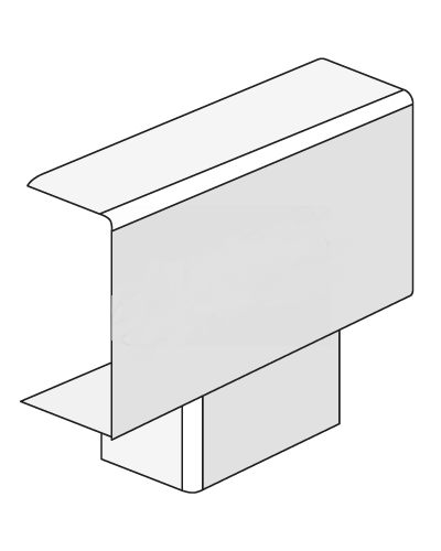 Тройник IM 30x10 мм ДКС 00527 в Самаре Аксессуары для кабель-канала Pintop.ru