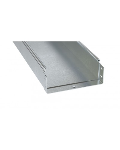 Лоток неперфорированный 100х100 L3000 толщ.1,5 мм, горячеоцинкованный DKC (3510115HDZ) в Самаре Кабельные лотки Pintop.ru