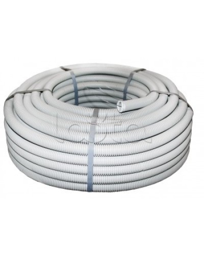 Труба гофр.ПВХ тяжелая с протяжкой d20 мм (100 м) серая EKF-Plast (tg-z-20-t) в Самаре Труба гофрированная Pintop.ru