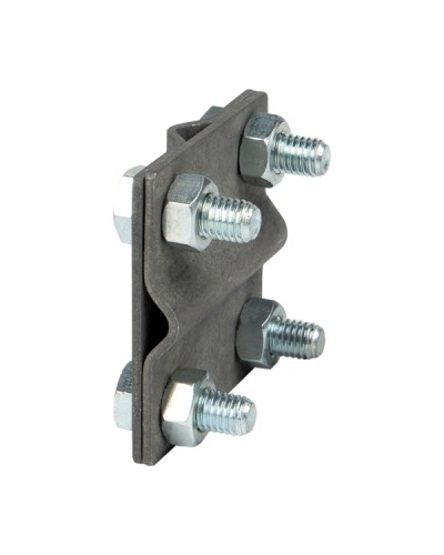 Зажим крестовидный прут-прут (пластина 57x57мм) HZ EKF (lp-g3109) в Самаре Аксессуары для кабель-канала Pintop.ru