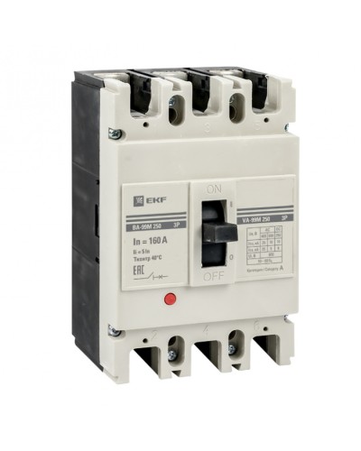 Выключатель автоматический ВА-99М 250/200А 4P 5In 35кА EKF PROxima (mccb99-4P5In250-200m) в Самаре Электротехническое оборудование Pintop.ru