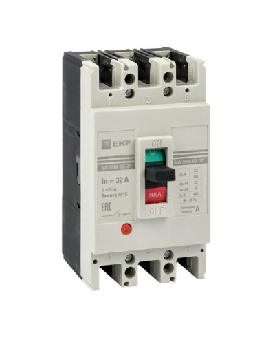 Выключатель автоматический ВА-99М 63/32А 4P 5In 25кА EKF PROxima (mccb99-4P5In63-32m) в Самаре Электротехническое оборудование Pintop.ru