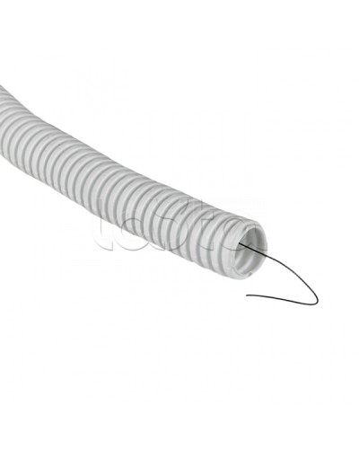 Труба гофр. ПВХ с протяжкой d20 мм (100 м) белая EKF-Plast (tg-z-20-100-white) в Самаре Труба гофрированная Pintop.ru