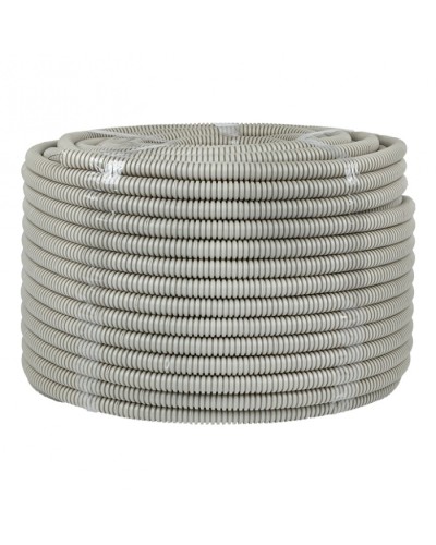 Труба гофр. ПВХ с протяжкой d16 мм (100 м) серая EKF-Plast (tg-z-16) в Самаре Труба гофрированная Pintop.ru