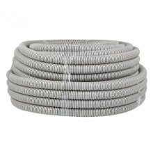 Труба гофр. ПВХ с протяжкой d32 мм (50 м) серая EKF-Plast (tg-z-32)