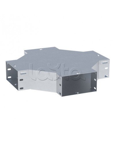 Ответвитель крестообразный 50х50-1,5 мм EKF (x505008-1,5) в Самаре Аксессуары для лотков Pintop.ru