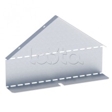 Заглушка крышки двускатной на лоток 80х200 мм (0,8 мм) HDZ EKF (zkdsk80200-HDZ)