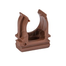 Крепеж-клипса d25 мм (10 шт) темное дерево EKF-Plast (derj-z-25d)