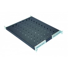 Полка стационарная 1U до 50 кг, 740 мм, черный антрацит Eurolan (60A-01-0A-09BL)