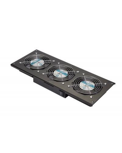 Eurolan Модуль вентиляторный потолочный, 3 вентилятора, термореле, 3 положения, черный (60A-90-11-30BL) в Самаре Вентиляторные модули Pintop.ru