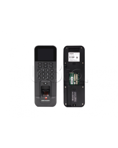 Терминал доступа со встроенными считывателями Mifare карт и отпечатков пальцев Hikvision DS-K1T804BMF в Самаре Считыватели Pintop.ru