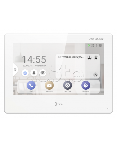 IP видеодомофон Hikvision DS-KH9310-WTE1(B) в Самаре Абонентские IP устройства Pintop.ru