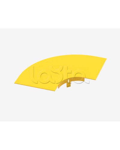 Крышка на горизонтальный изгиб на 90° Hyperline FBTR-240-ELB90CVR в Самаре Аксессуары для лотков Pintop.ru