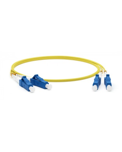 Патч-корд волоконно-оптический Hyperline FC-D2-9-LC/UR-ST/UR-H-10M-LSZH-YL в Самаре Патч-корды оптические Pintop.ru