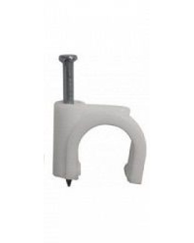 Скоба пластиковая с гвоздем (клипса), макс. Диаметр Hyperline (GC-1C) в Самаре Держатели, клипсы, скобы Pintop.ru