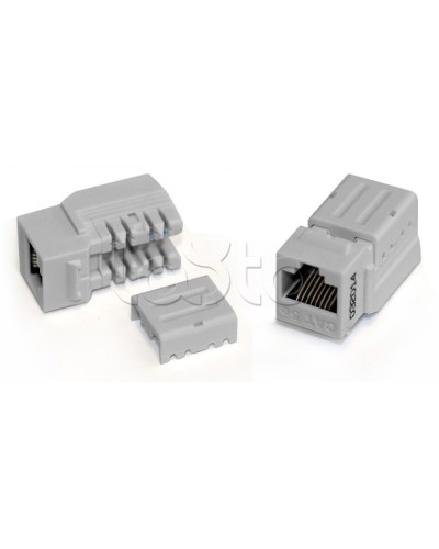 Вставка Keystone Jack RJ-45(8P8C), категория 6A, 110 IDC синяя Hyperline (KJNE-8P8C-C6A-90-BL) в Самаре Модули Keystone Pintop.ru