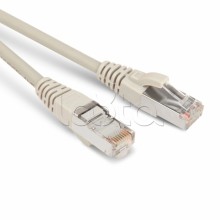 Патч-корд RJ45-RJ45, 4 пары, STP, кат.5е, LSZH (5м) Hyperline PC-LPM-STP-RJ45-RJ45-C5e-5M-LSZH-GY
