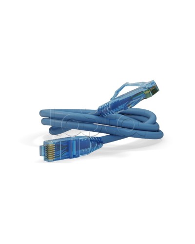 Патч-корд RJ45-RJ45, 4 пары, UTP, кат.6, LSZH (3м) Hyperline PC-LPM-UTP-RJ45-RJ45-C6-3M-LSZH-BL в Самаре Патчкорды (медные) Pintop.ru