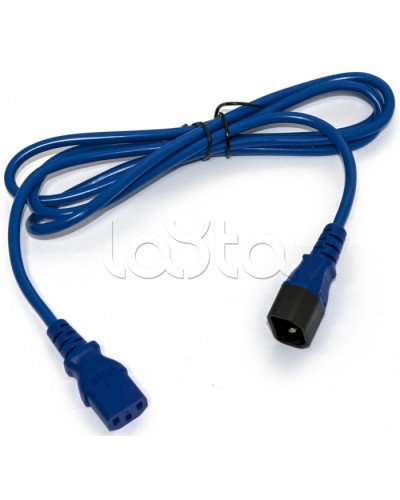 Кабель питания монитор-компьютер Hyperline PWC-IEC13-IEC14-1.8-BL в Самаре Патч-корды и пигтейлы Pintop.ru