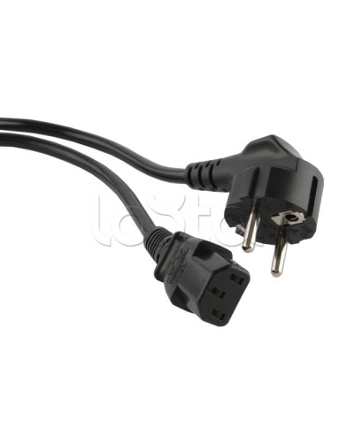 Кабель питания 1,0 м Hyperline PWC-IEC13-SHM-1.0-BK в Самаре Патч-корды и пигтейлы Pintop.ru