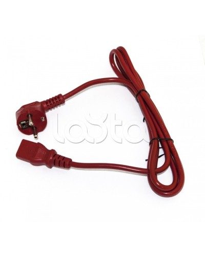 Кабель питания компьютера Hyperline PWC-IEC13-SHM-1.8-RD в Самаре Патч-корды и пигтейлы Pintop.ru