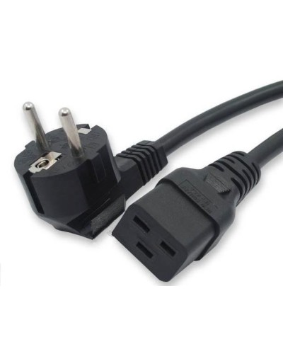 Кабель питания 1,8 м Hyperline PWC-IEC19-SHM-1.8-BK в Самаре Патч-корды и пигтейлы Pintop.ru