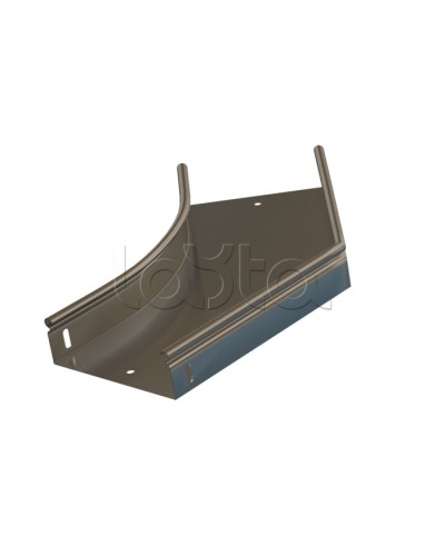 Угол 45° горизонтальный плавный Hyperline RST-AHS45-600-50-0,8-R100-SZ в Самаре Аксессуары для лотков Pintop.ru