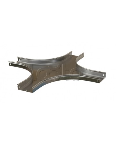 Ответвитель X-образный горизонтальный плавный Hyperline RST-CXS-300-50-0,8-R100-SZ в Самаре Аксессуары для лотков Pintop.ru