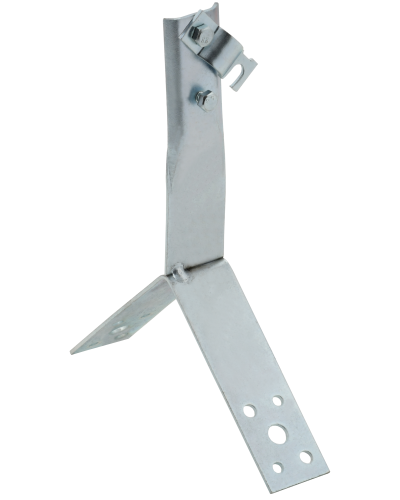 Держатель проводника круглого 6-10мм винтовой для конька h=80мм оцинкованная сталь IEK (ZDP80-11-4-16-80) в Самаре Крепеж Pintop.ru