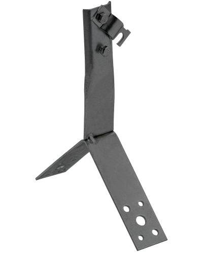 Держатель проводника круглого 6-10мм винтовой для конька h=80мм оцинкованная сталь TD IEK (ZDP80-13-4-16-80) в Самаре Крепеж Pintop.ru