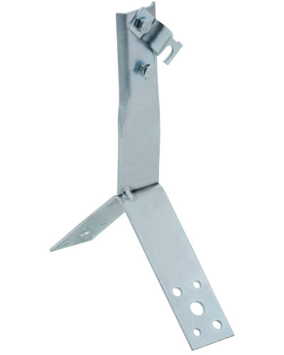 Держатель проводника круглого 6-10мм винтовой для конька h=80мм оцинкованная сталь HDZ IEK (ZDP80-14-4-16-80) в Самаре Крепеж Pintop.ru