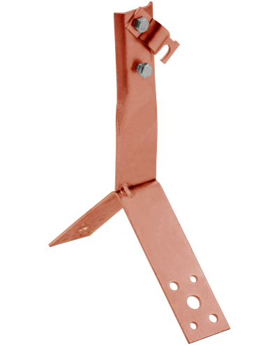 Держатель проводника круглого 6-10мм винтовой для конька h=80мм медь IEK (ZDP80-50-4-16-80) в Самаре Крепеж Pintop.ru