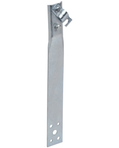 Держатель проводника круглого 6-10мм винтовой прямой h=80мм оцинкованная сталь HDZ IEK (ZDP86-14-1-16-80) в Самаре Крепеж Pintop.ru