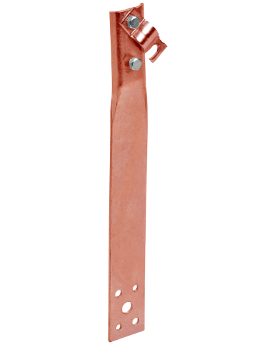 Держатель проводника круглого 6-10мм винтовой прямой h=60мм медь IEK (ZDP86-50-1-16-60) в Самаре Крепеж Pintop.ru