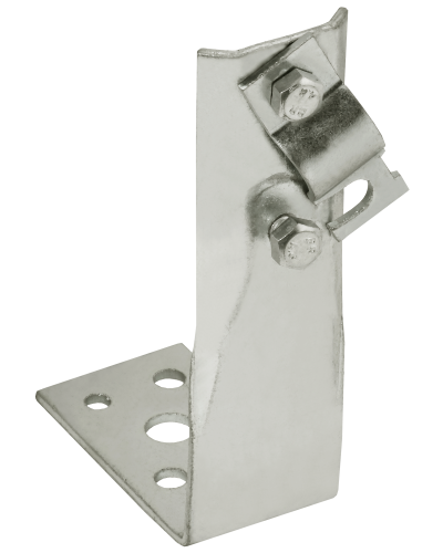 Держатель проводника круглого 6-10мм винтовой угловой h=60мм нержавеющая сталь IEK (ZDP87-20-1-16-60) в Самаре Крепеж Pintop.ru