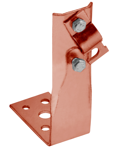 Держатель проводника круглого 6-10мм винтовой угловой h=80мм медь IEK (ZDP87-50-1-16-80) в Самаре Крепеж Pintop.ru