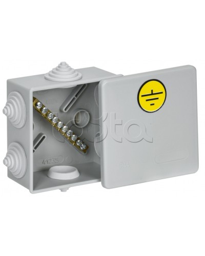 Коробка КУП КМ41360 85х85х40мм IP44 6 вв. (7035) IEK (UKO21-085-085-040-K41-44U) в Самаре Распределительные коробки Pintop.ru