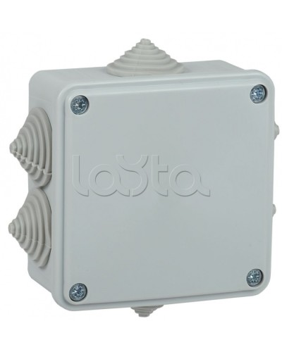 Коробка монтажная 100х100х45 мм IP44 6 вводов IEK (UKO11-100-100-045-K41-44) в Самаре Распределительные коробки Pintop.ru