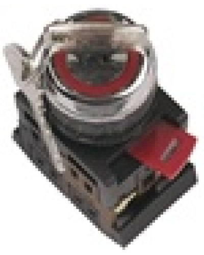 Переключатель AKS-22 с ключом на 2 фиксир.положения I-O 1з+1р черный IEK BSW10-AKS-2-K02 в Самаре Аксессуары для стоек и шкафов Pintop.ru