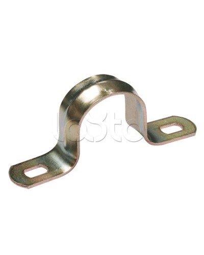 Скоба двухлапковая для крепления металлорукава d21-22 IEK (CMAT11-21-100) в Самаре Держатели, клипсы, скобы Pintop.ru