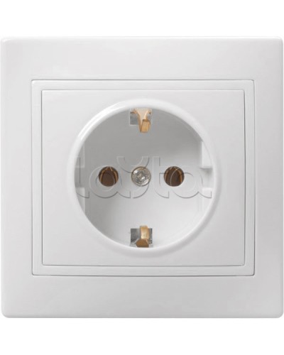 Розетка «Кварта» 2Р+Е, 1 модуль, без шторок, для скрытого монтажа IEK (ERK14-K01-16-DM) в Самаре Аксессуары для кабель-канала Pintop.ru