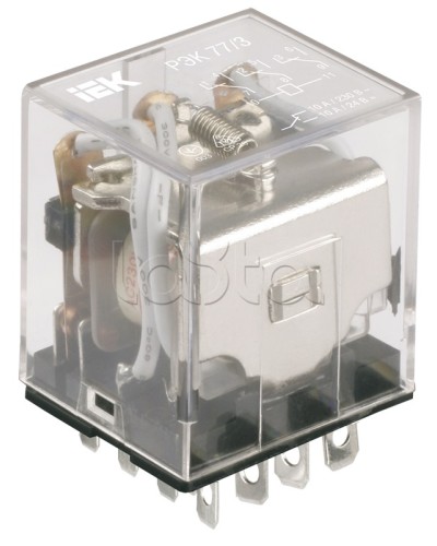 Реле промежуточное РЭК77/3 IEK RRP10-3-10-012D в Самаре Аксессуары для кабель-канала Pintop.ru